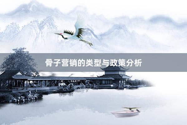 骨子营销的类型与政策分析